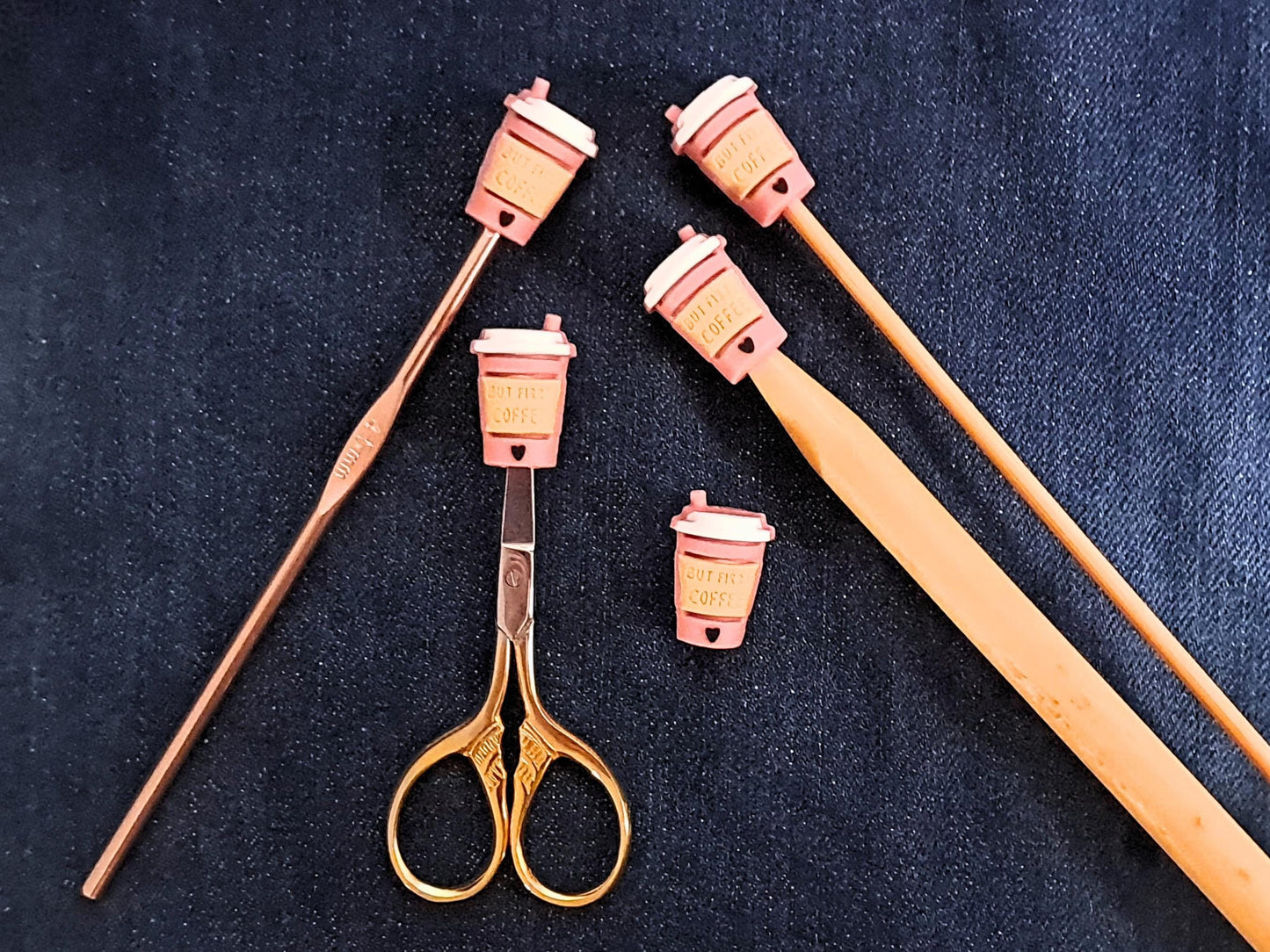 But First Coffee Cup Stitch Stopper