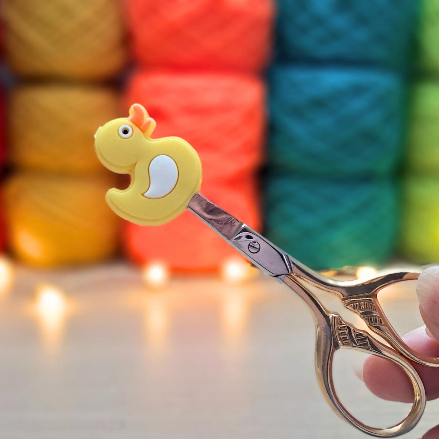 Duck Scissor Fob Or Stitch Stopper Bead