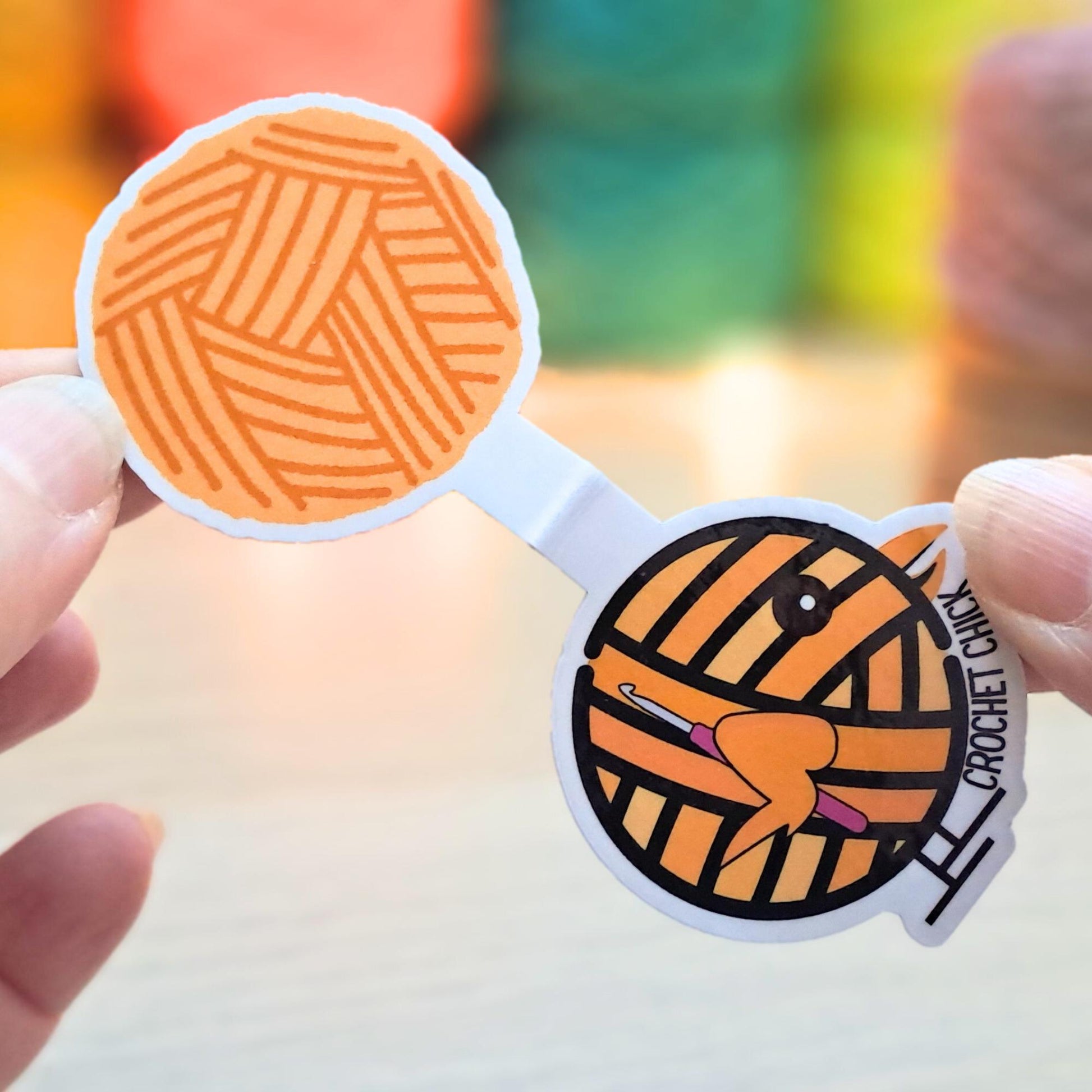 Crochet Chick Magnetic Bookmark, Crocheter Chick Page Marker, Funny Yarn Place Keeper, Pattern Book Essential Fibre Artist Bookworm Giftable