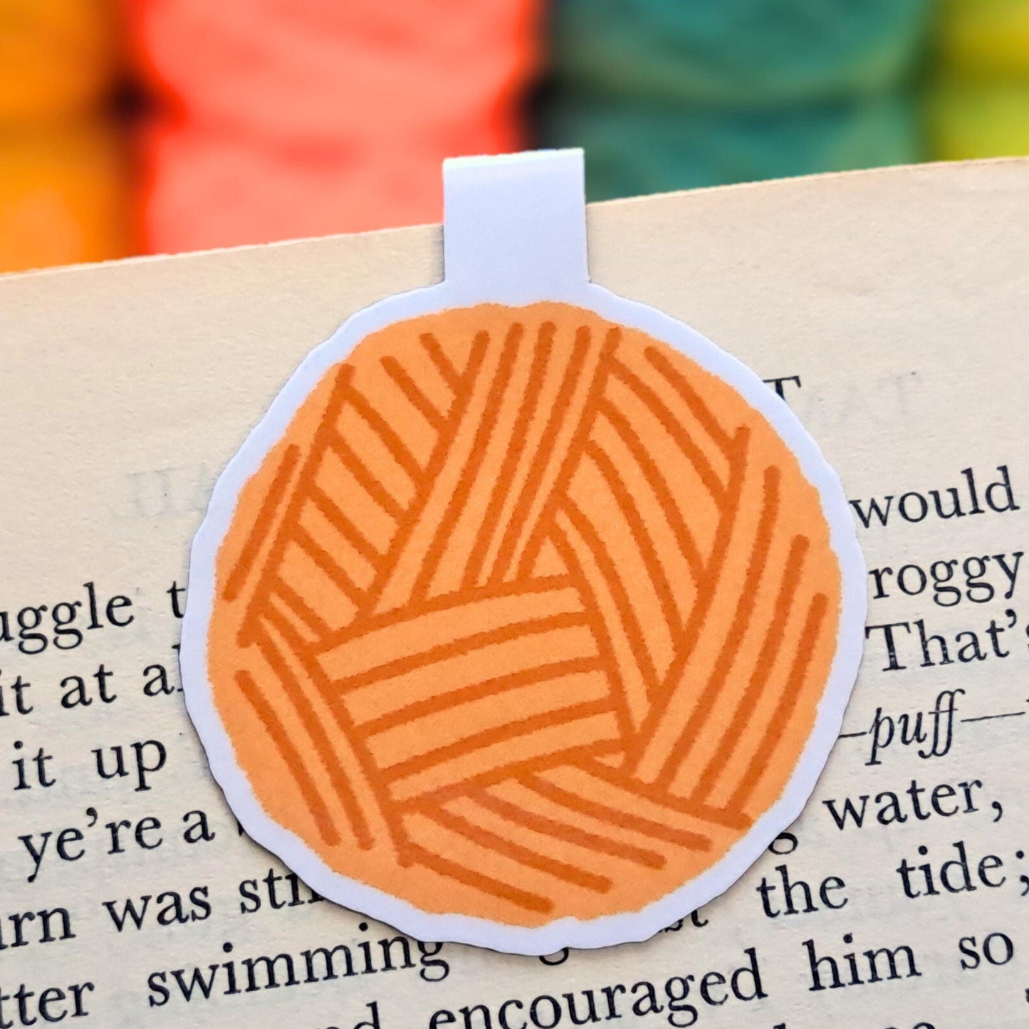 Crochet Chick Magnetic Bookmark, Crocheter Chick Page Marker, Funny Yarn Place Keeper, Pattern Book Essential Fibre Artist Bookworm Giftable