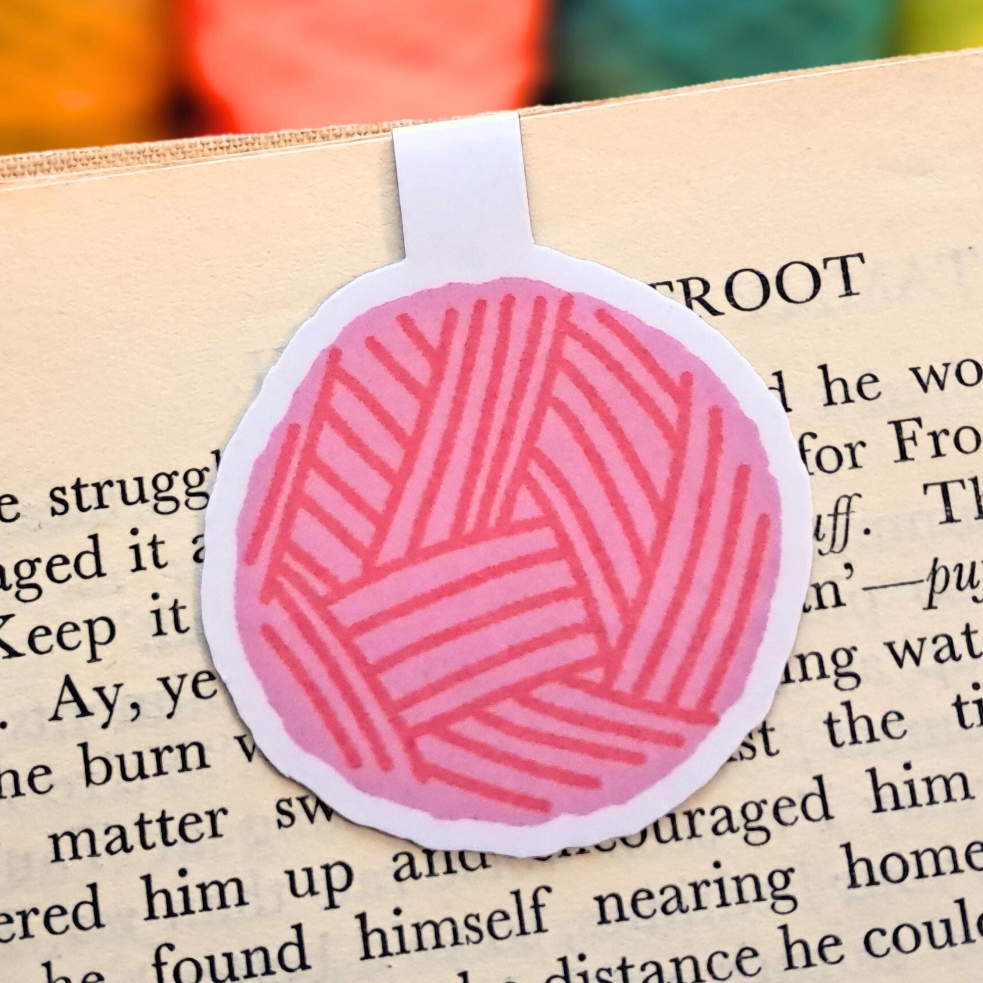 Magnetic Bookmark For Crochet Enthusiasts,Page Marker, Funny Yarny Place Keeper, Knit Crochet Pattern Tidy, Fibre Artist Bookworm Gift