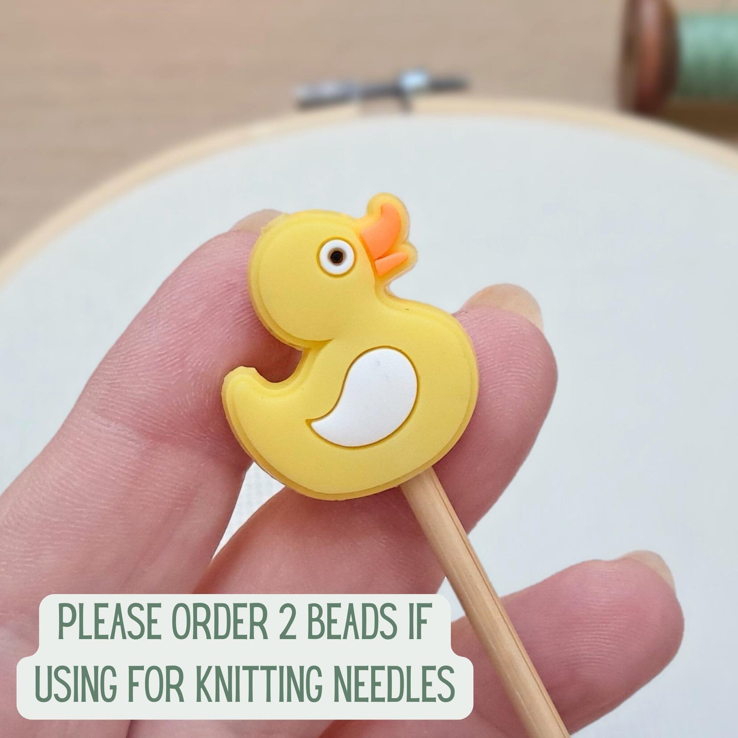 Duck Scissor Fob Or Stitch Stopper Bead