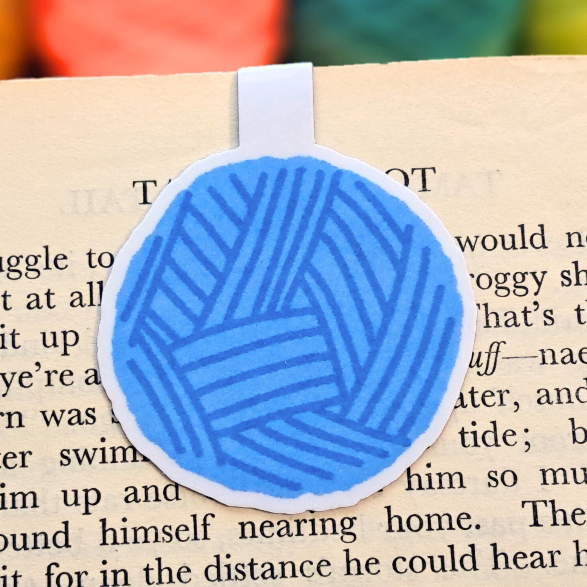 Magnetic Bookmark For Yarn Lovers, Yarn Pirate Page Marker, Funny Yarny Place Keeper, Knit Crochet Pattern Tidy, Fibre Artist Bookworm Gift