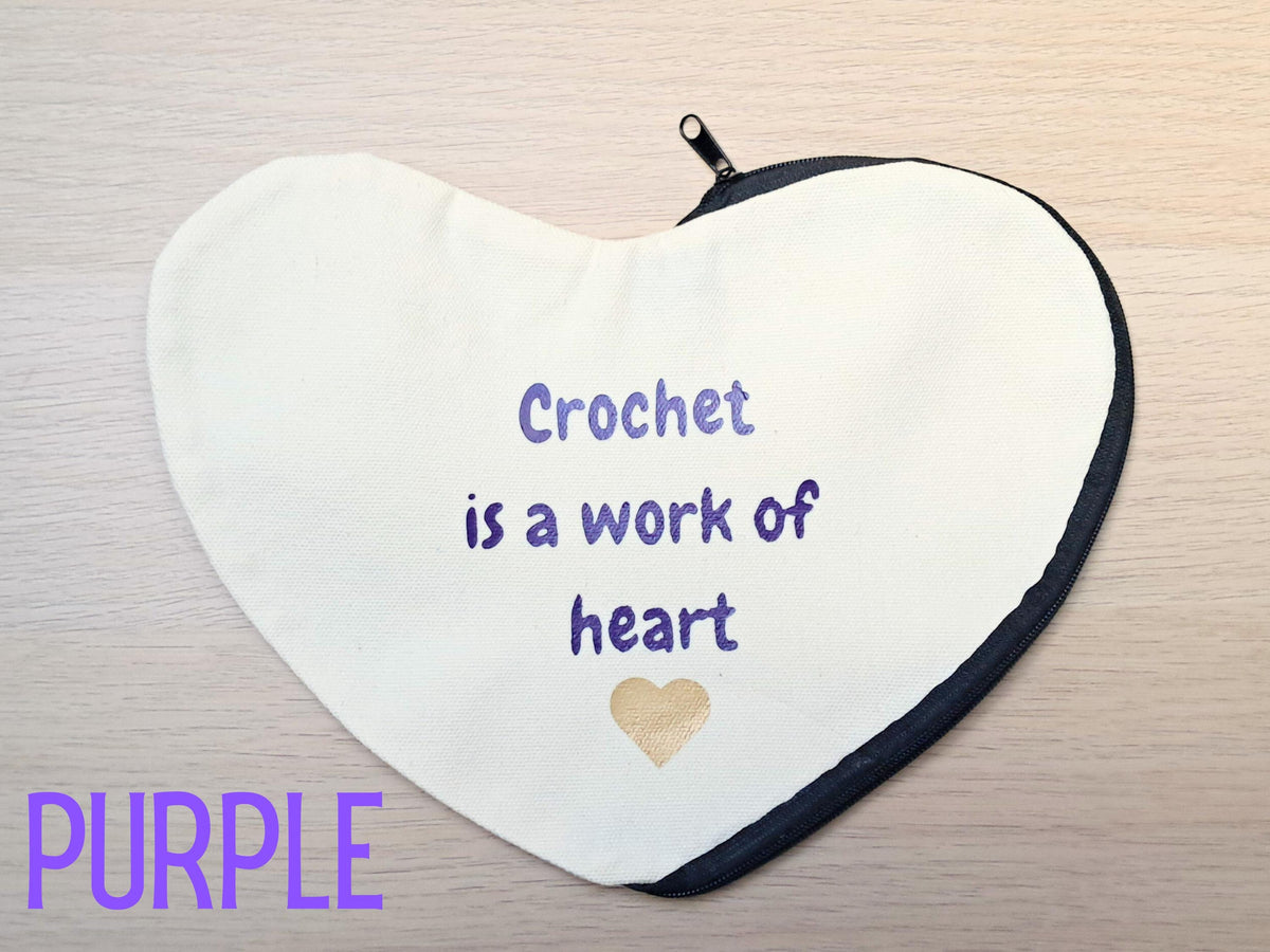 Crochet Is A Work Of Heart Notions Pouch