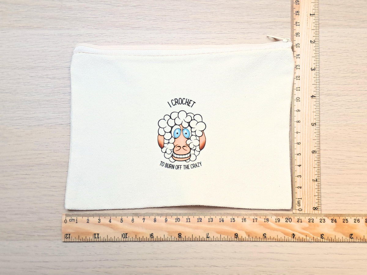 Crazy Sheep Crochet Notions Pouch