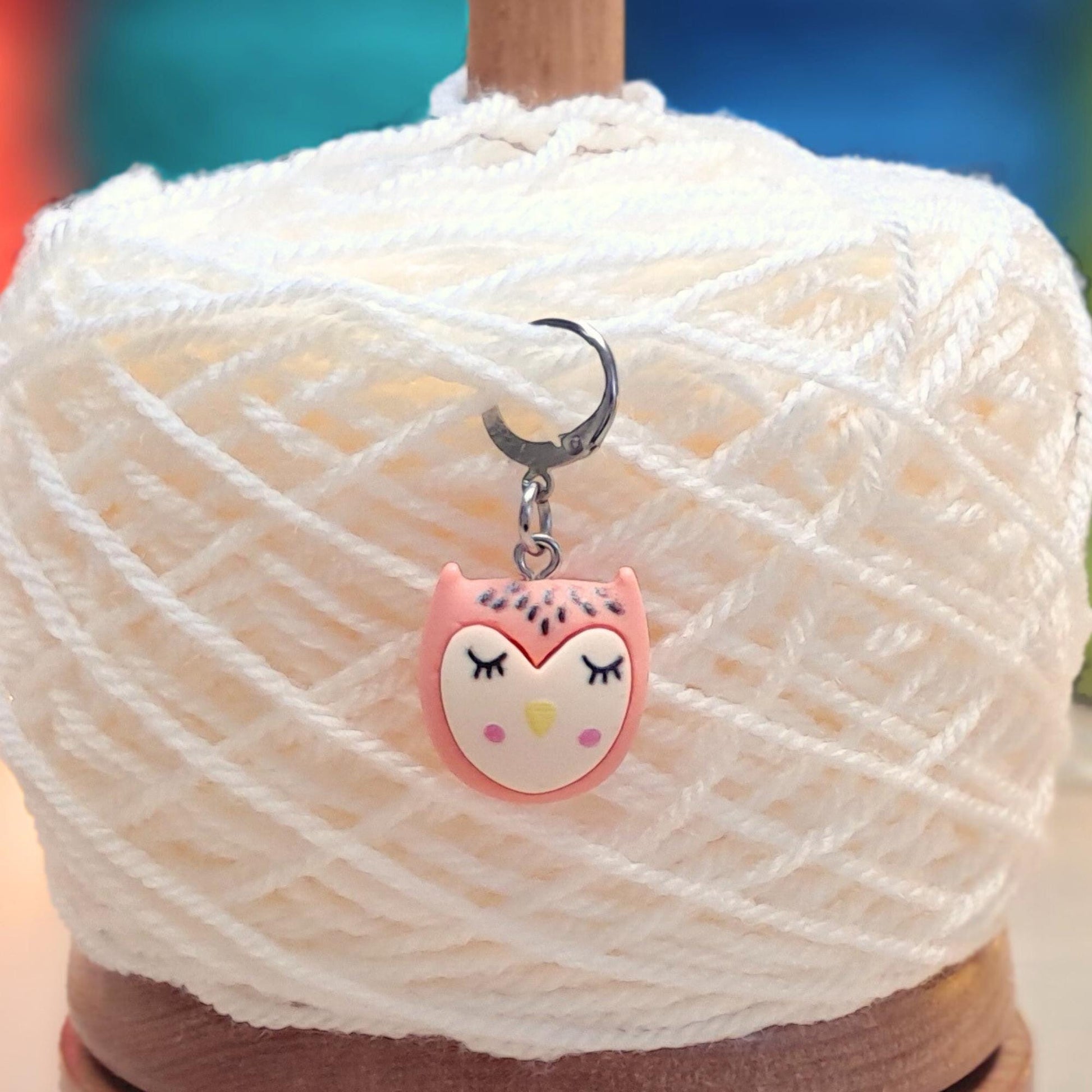 Sleeping Owl Kawaii Stitch Marker