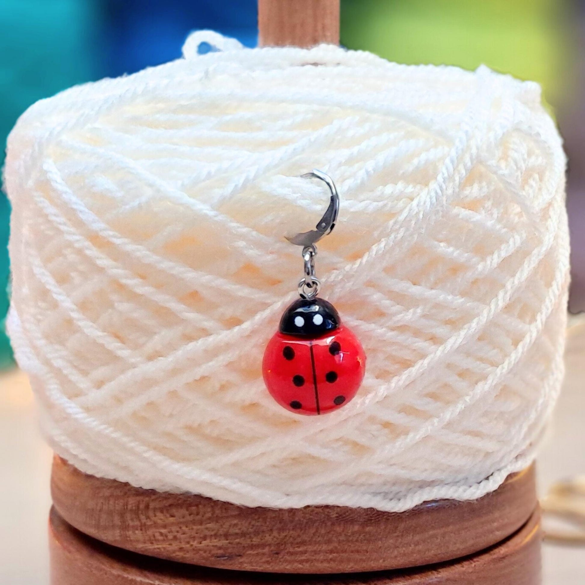 Ladybird Stitch Marker