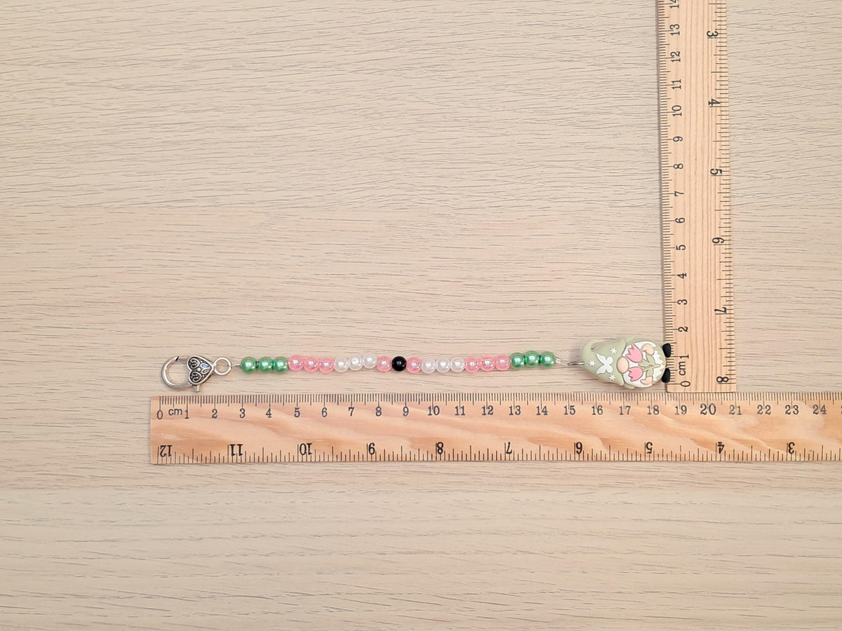 Gnome Scissor Fob with Protection Bead