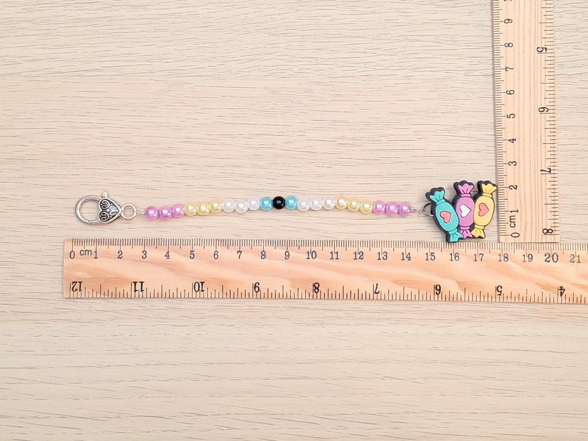 Sweets Scissor Fob with Protection Bead, Wrapped Candy Scissor Keeper, Embroidery Sewing Crochet Knitting Notion, Project Bag Tool, Gift