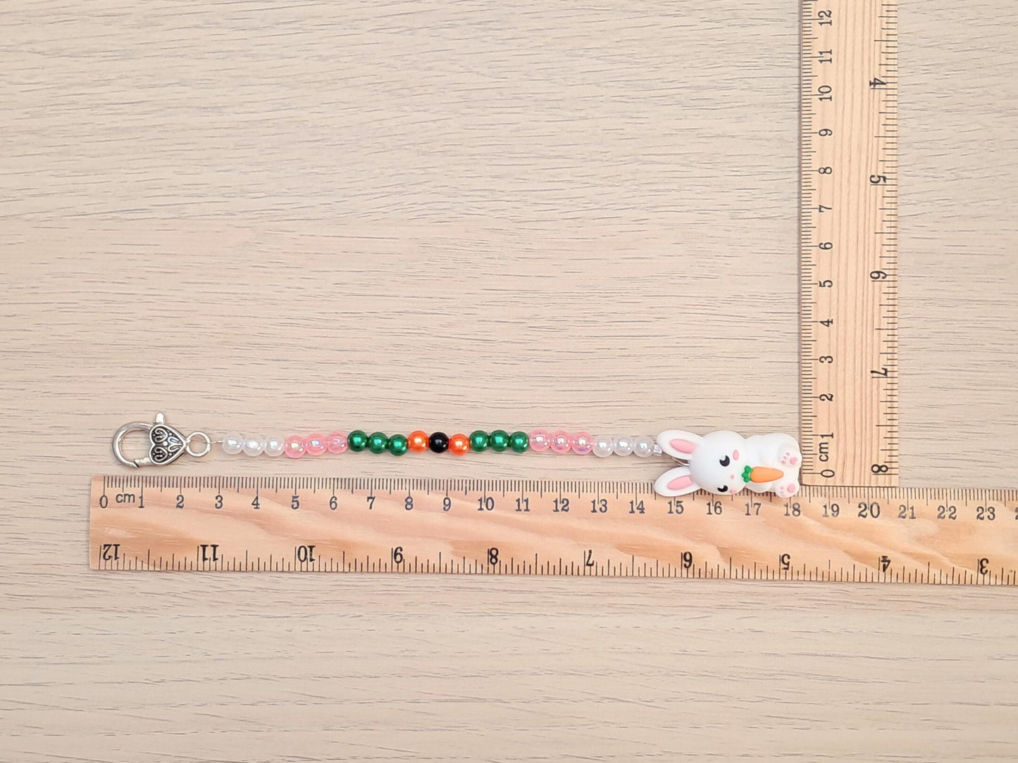 Rabbit Scissor Fob with Protection Bead
