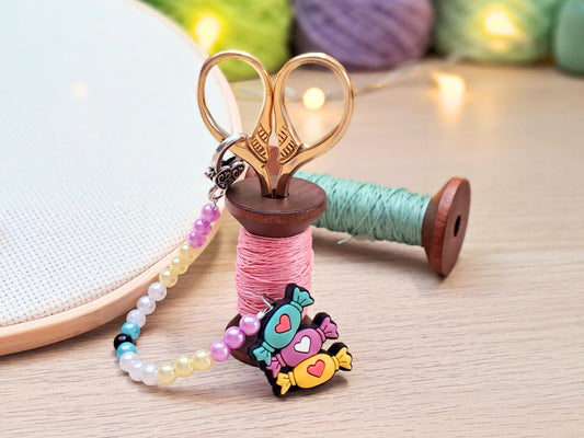 Sweets Scissor Fob with Protection Bead