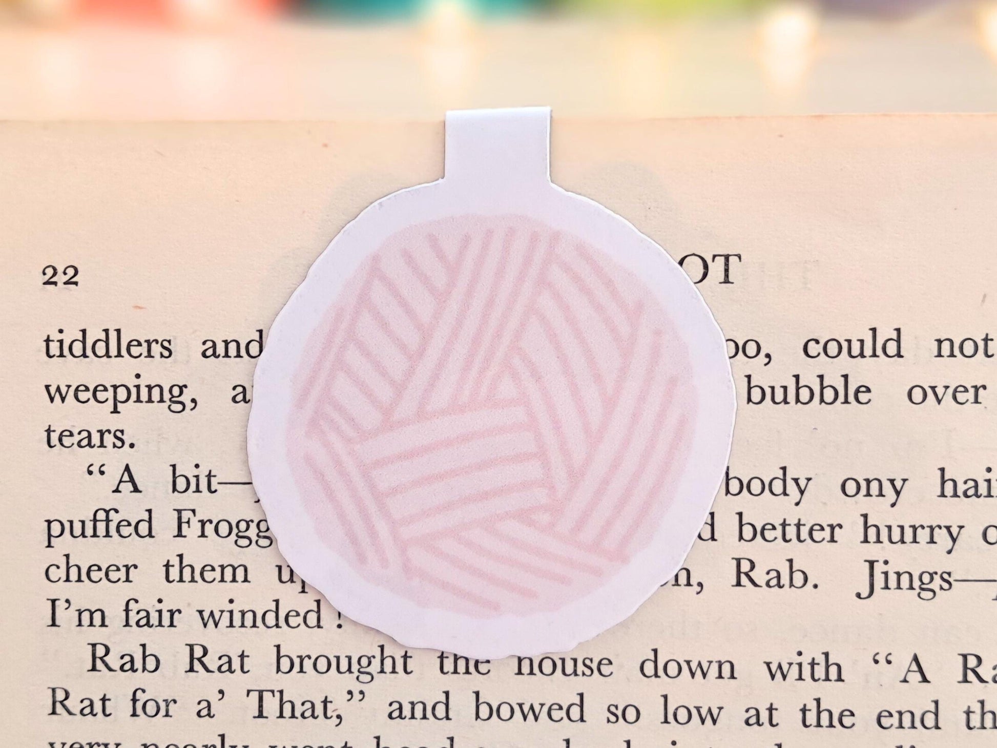 Bat Magnetic Bookmark, Yarn Pals Echo Bat, Bookish Accessory Page Marker Keeper, Crocheter Knitter Gift, Gothic Emo