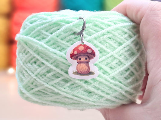 Toadstool Mushroom Stitch Marker