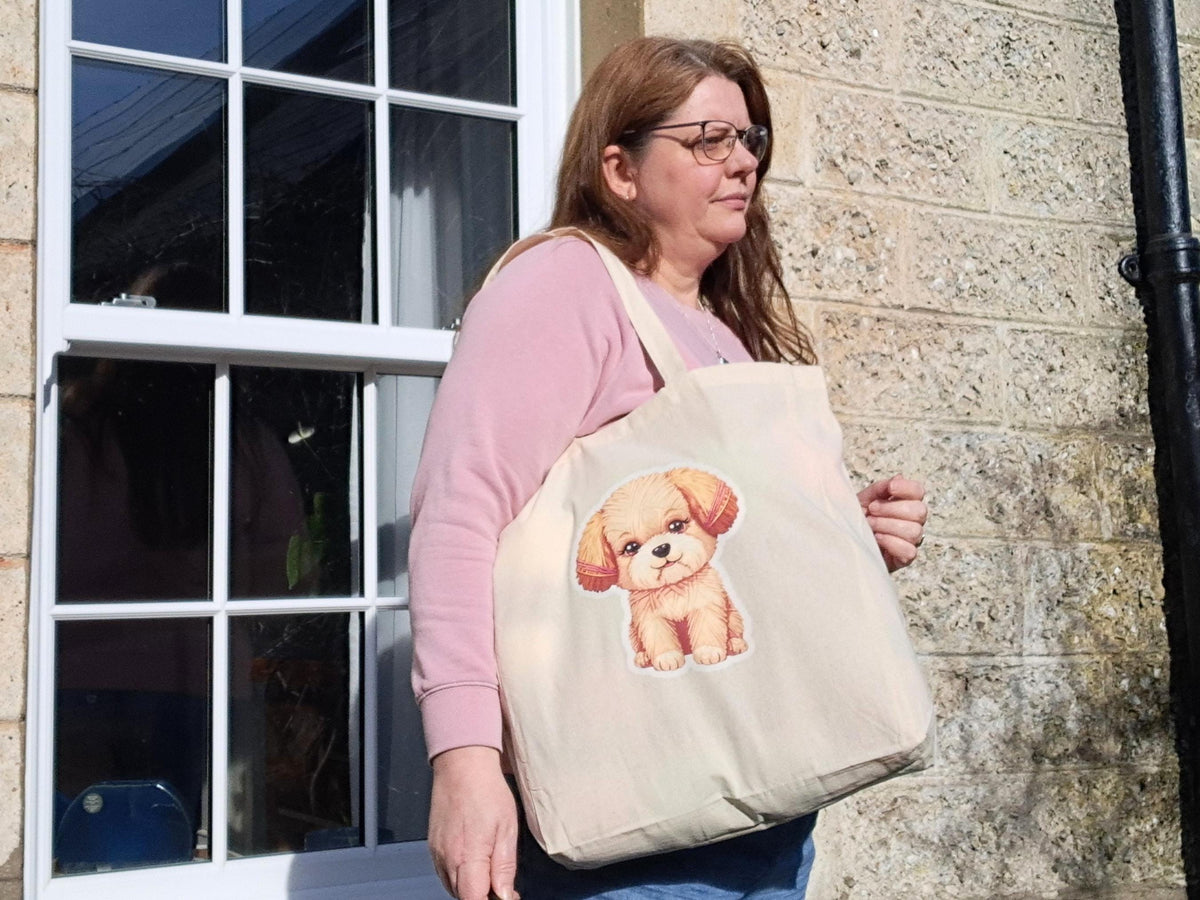 Puppy Extra Large Tote Bag