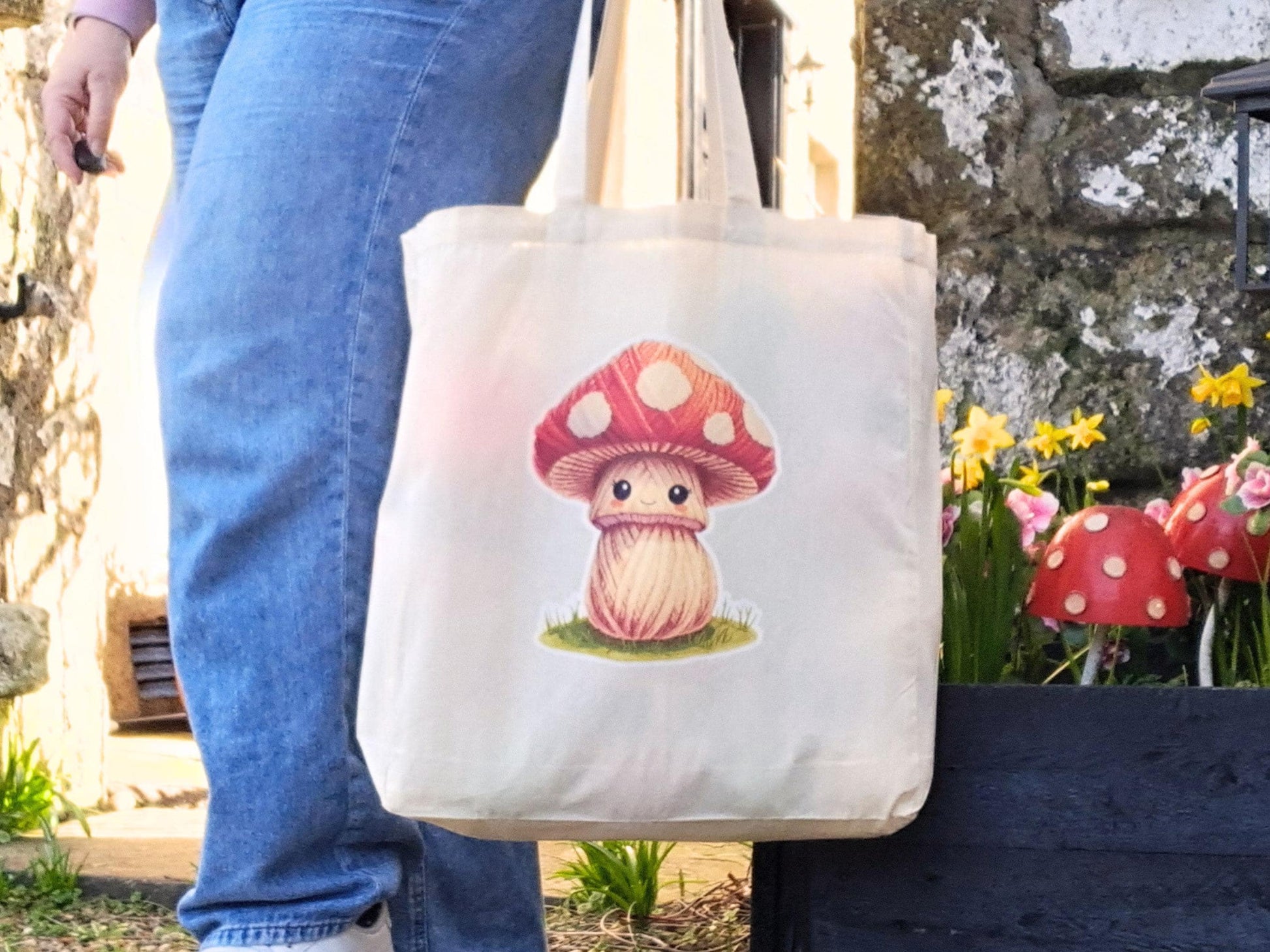 Toadstool Extra large Tote Bag