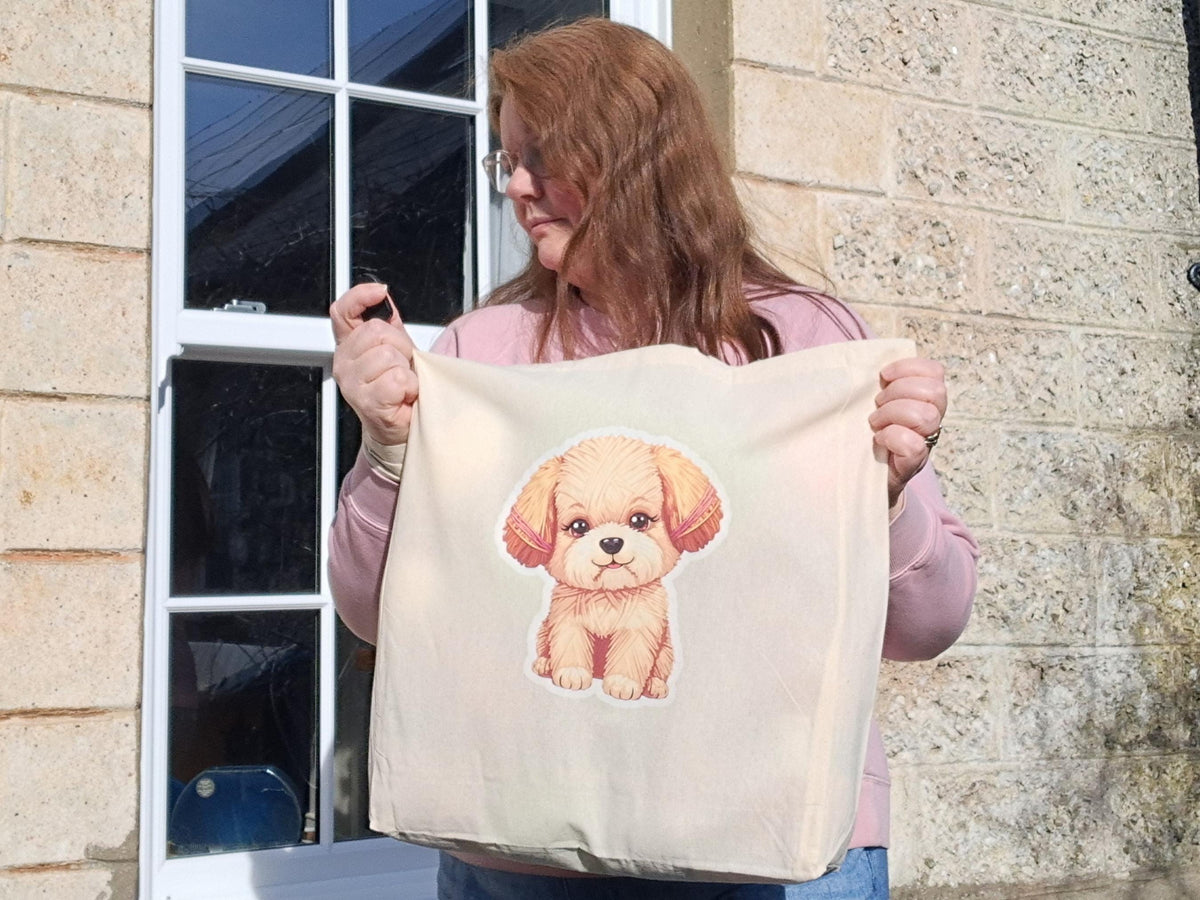 Puppy Extra Large Tote Bag