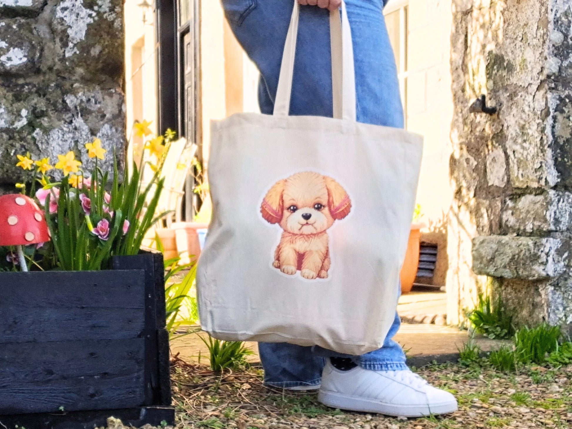 Puppy Extra Large Tote Bag