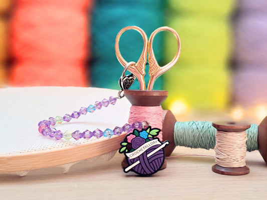Crochet All Day Scissor Fob with Protection Bead