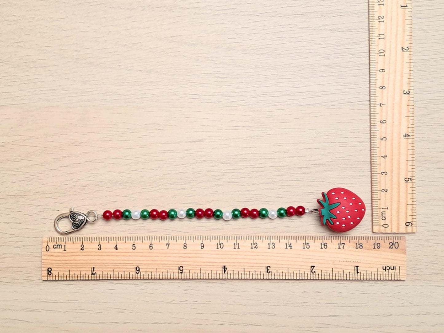 Strawberry Scissor Fob with Scissor Protection