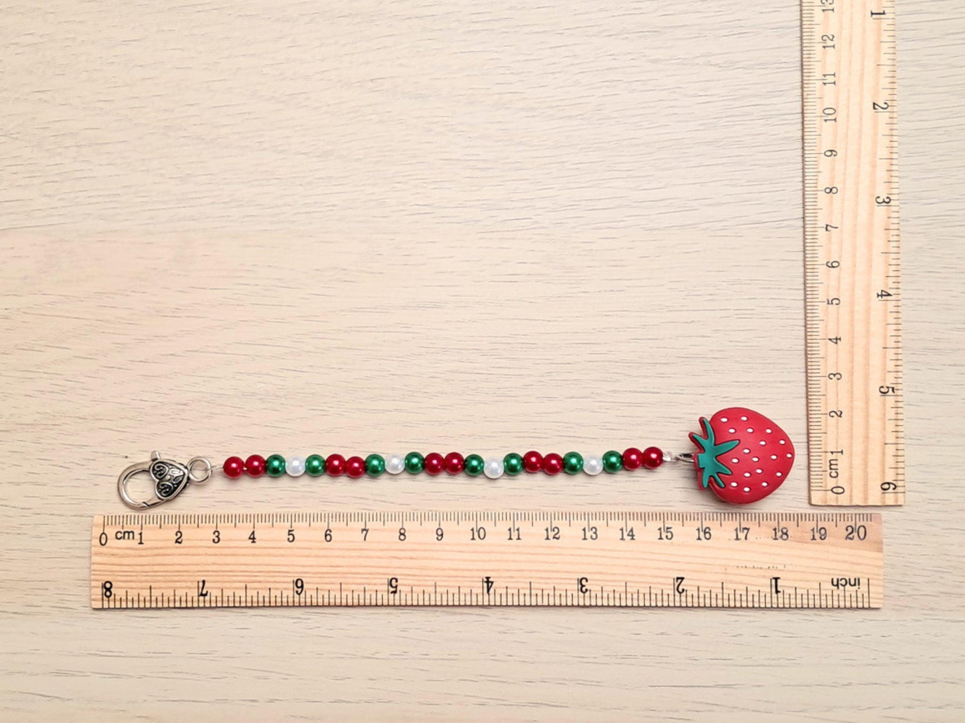 Strawberry Scissor Fob with Scissor Protection