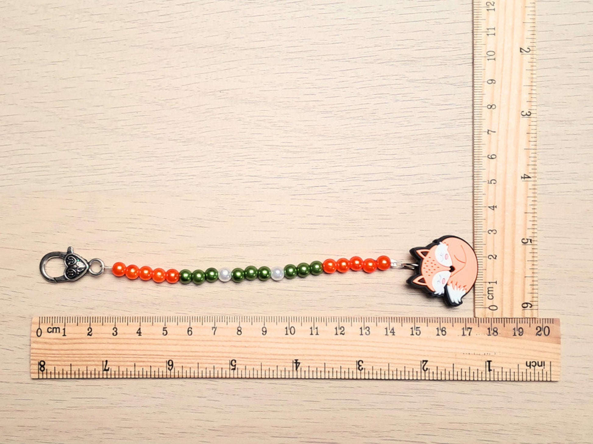 Fox Scissor Fob with Protection Bead