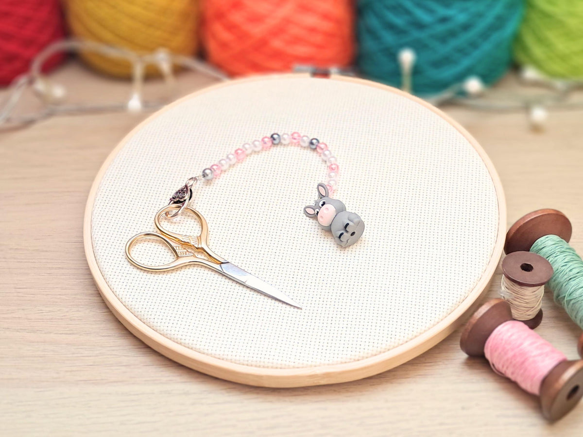 Donkey Scissor Fob with Protection Bead