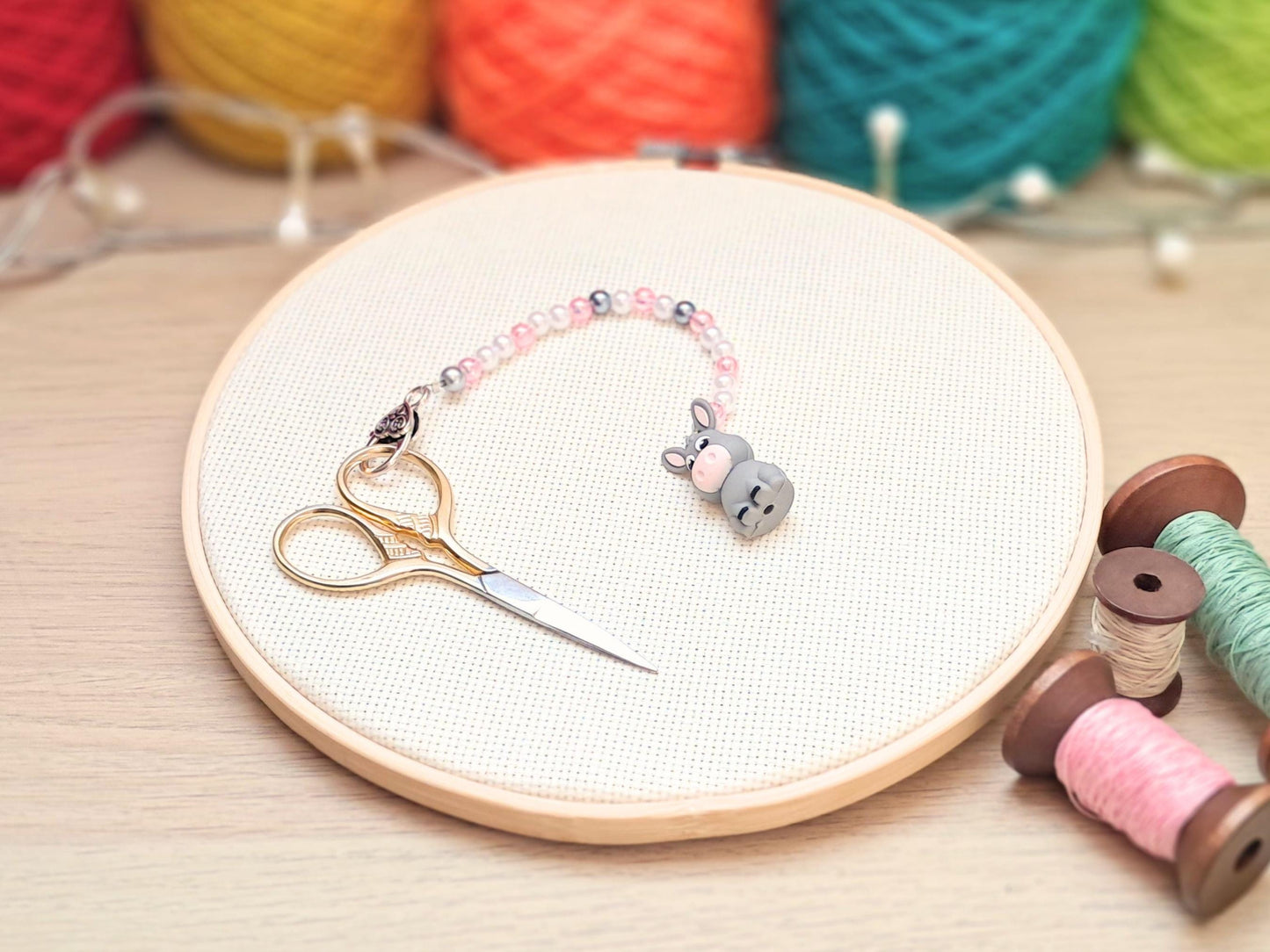 Donkey Scissor Fob with Protection Bead