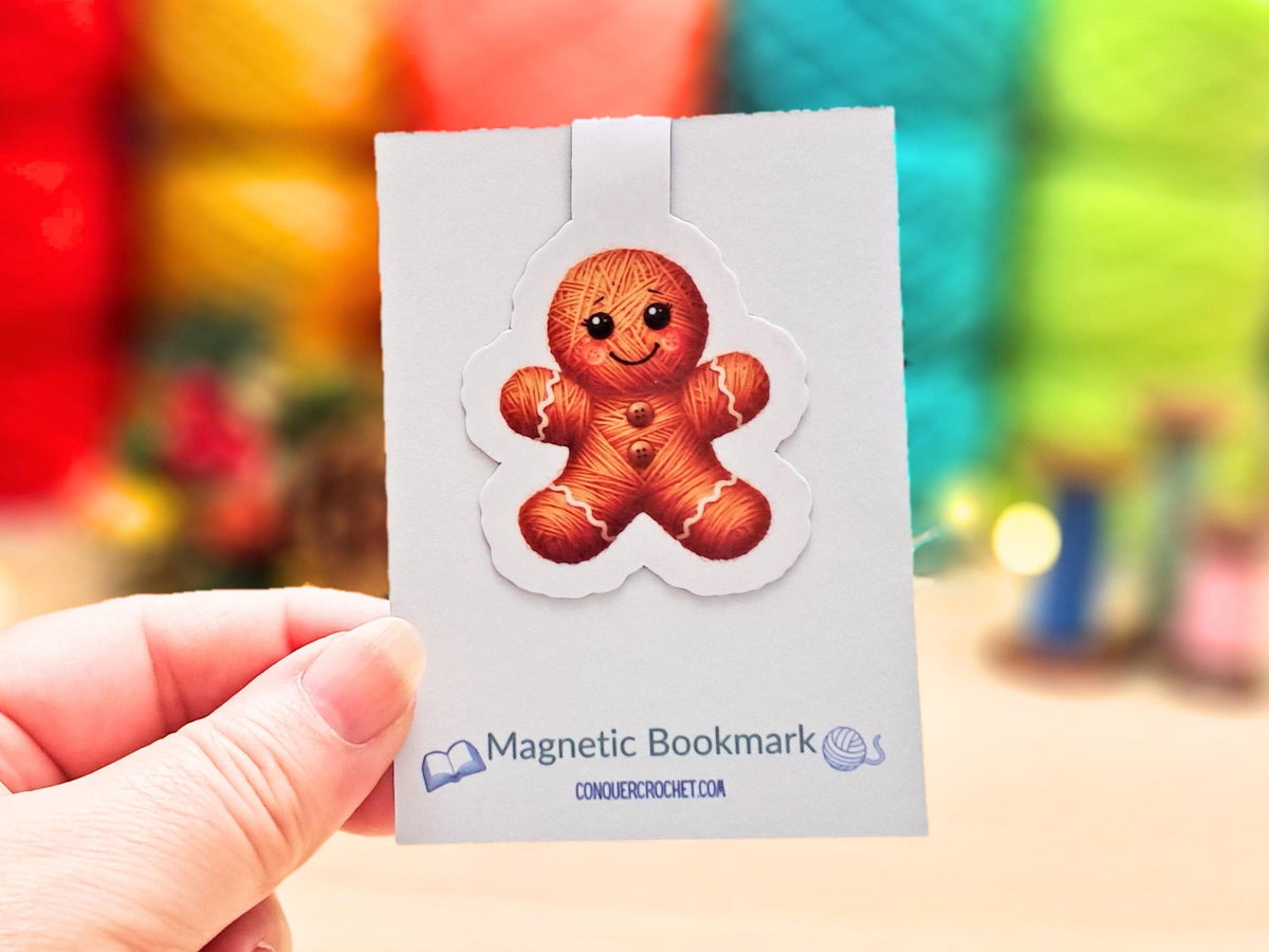 Gingerbread Man Magnetic Bookmark