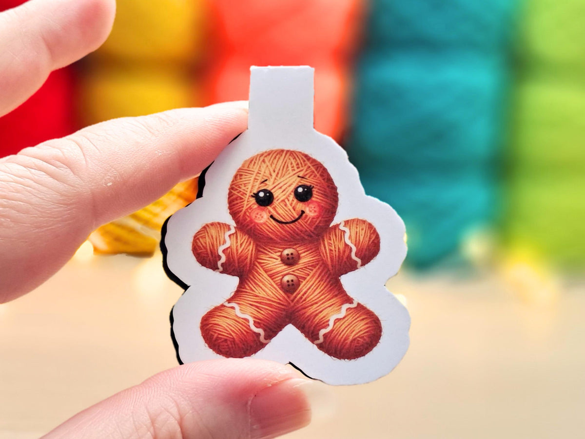 Gingerbread Man Magnetic Bookmark