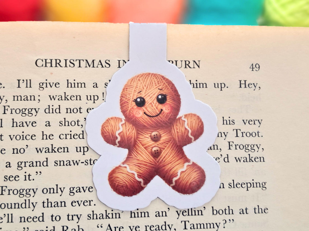 Gingerbread Man Magnetic Bookmark
