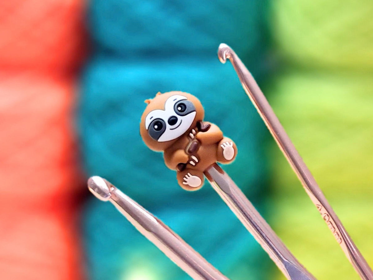 Sloth Silicone Bead Stitch Stopper (3D)