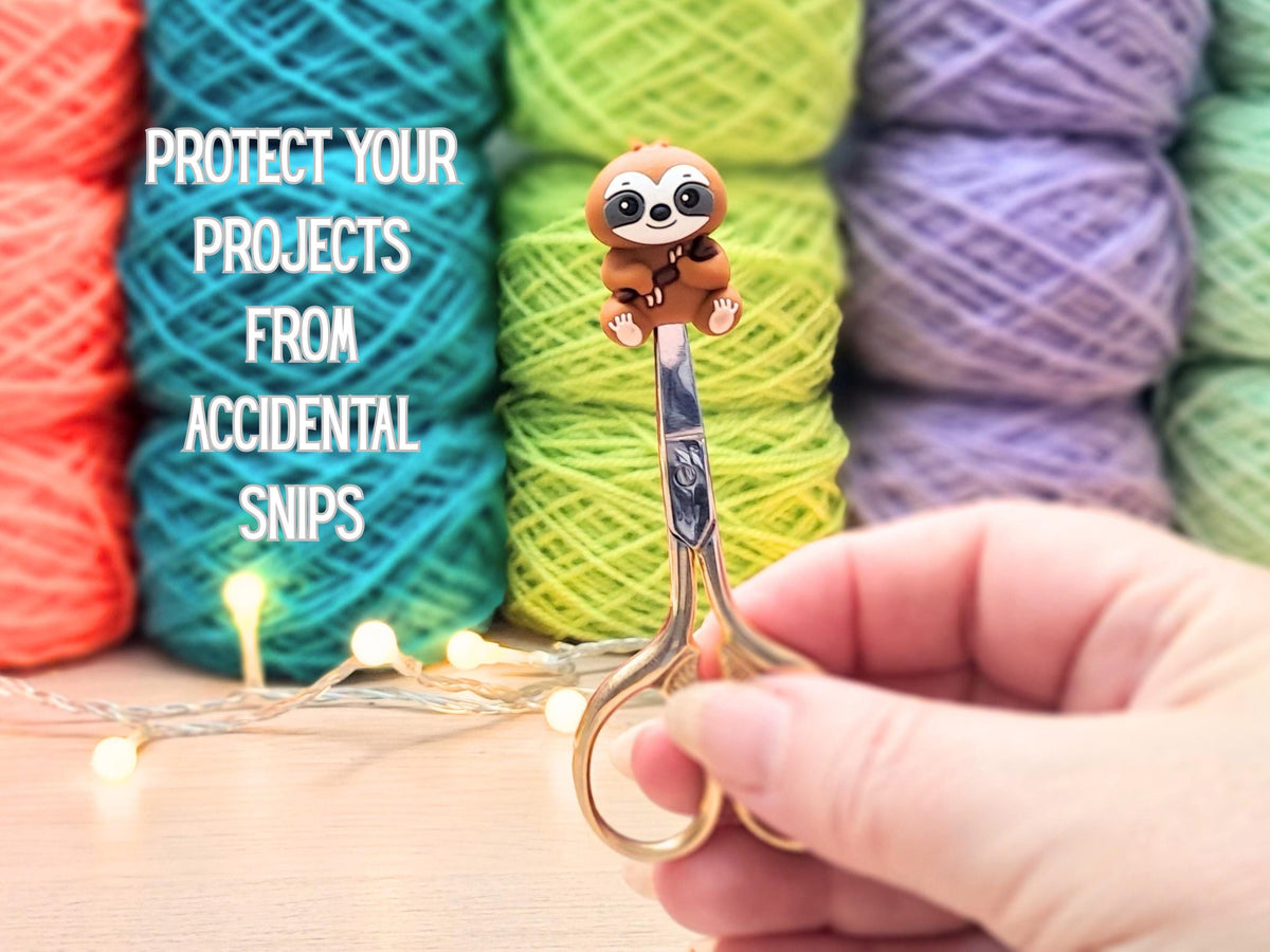 Sloth Silicone Bead Stitch Stopper (3D)