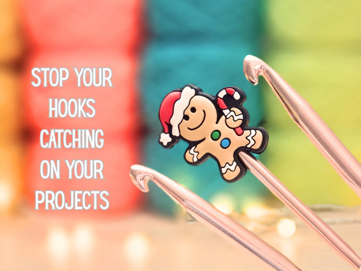 Cute Christmas Gingerbread Man Stitch Stopper