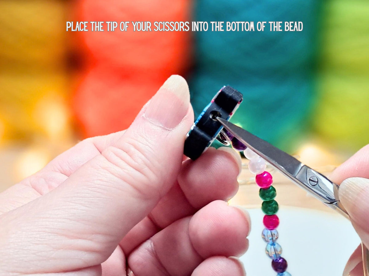 Crafter's Handmade with Love Scissor Fob and Protection Bead