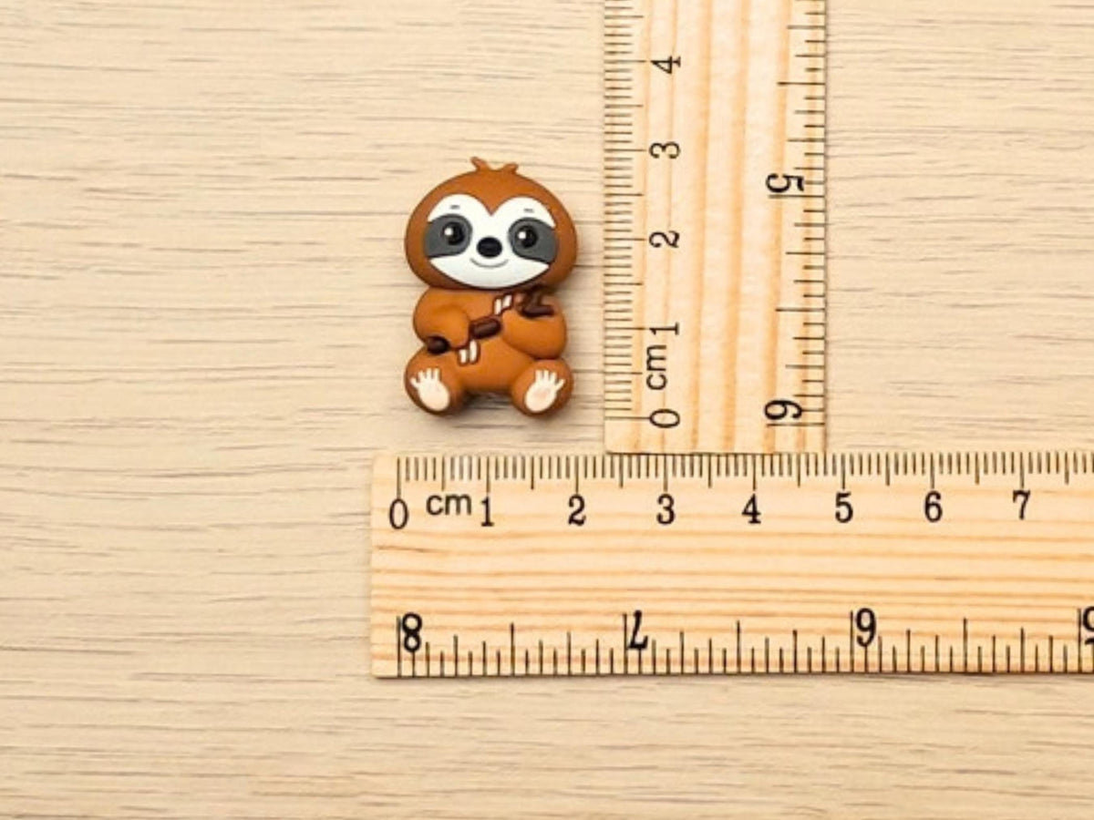 Sloth Silicone Bead Stitch Stopper (3D)