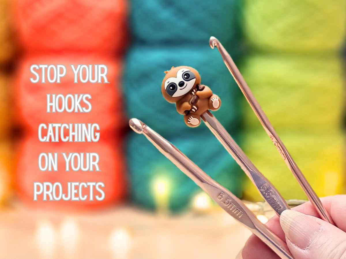 Sloth Silicone Bead Stitch Stopper (3D)