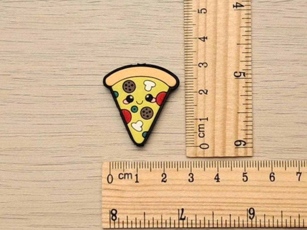 Pizza Stitch Stopper, Kawaii Silicone Bead Scissor Tip Protector, Knitting Needle Cap, Crochet Project Saver, WIP Bag Tool Notions Sewing