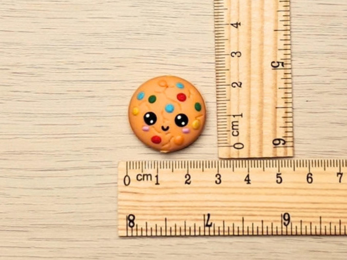 Cookie Stitch Stopper, Biscuit Silicone Bead Scissor Tip Protector, Knitting Needle Cap, Crochet Project Saver WIP Bag Tool Notion Sewing