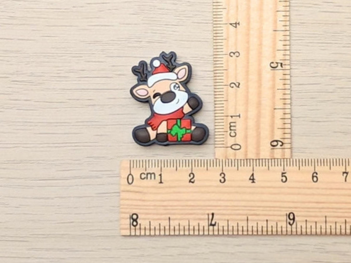 Just A Girl Who Loves Christmas Stitch Stopper, Silicone Scissor Tip Protector, Knitting Needle Cap, Crochet Project Saver, WIP Bag Tool