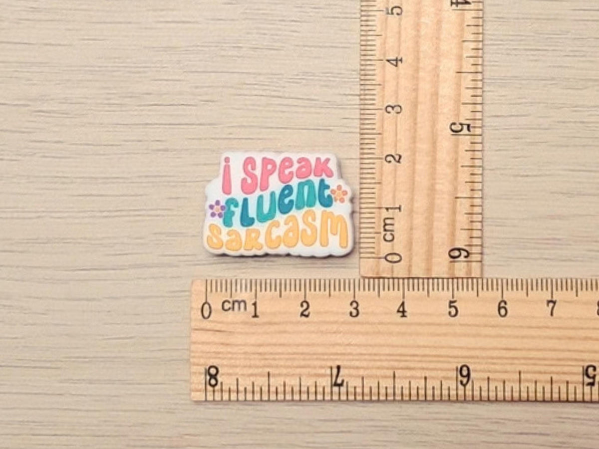 Sarcasm Quote Silicone Bead Stitch Stopper, Funny Scissor Protector, Knitting Needle Crochet Project Saver, WIP Bag Tool Notion Supply