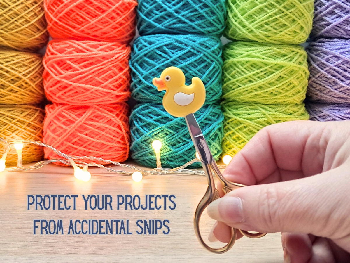 Duck Scissor Fob Or Stitch Stopper Bead