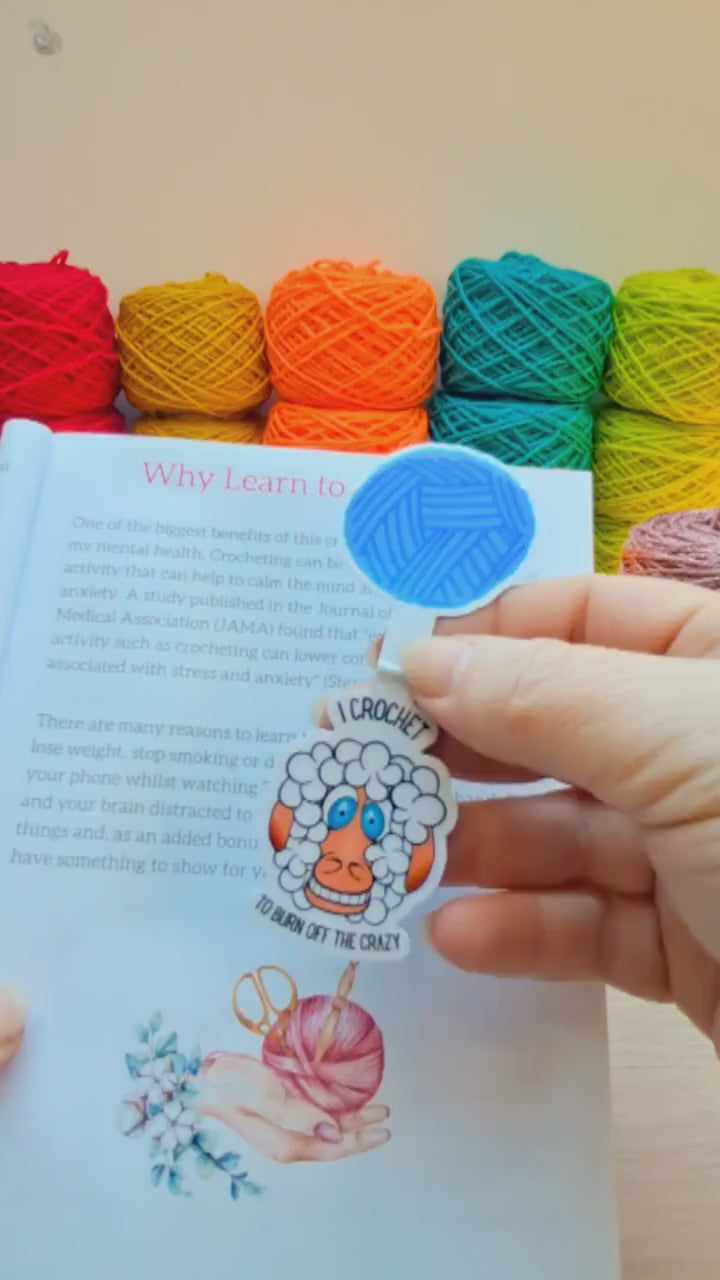 Magnetic Bookmark For Crocheters