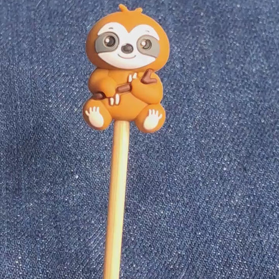 Sloth  Silicone Bead Stitch Stopper (3D)