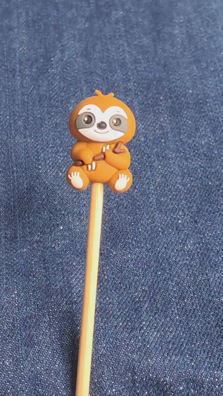 Sloth  Silicone Bead Stitch Stopper (3D)