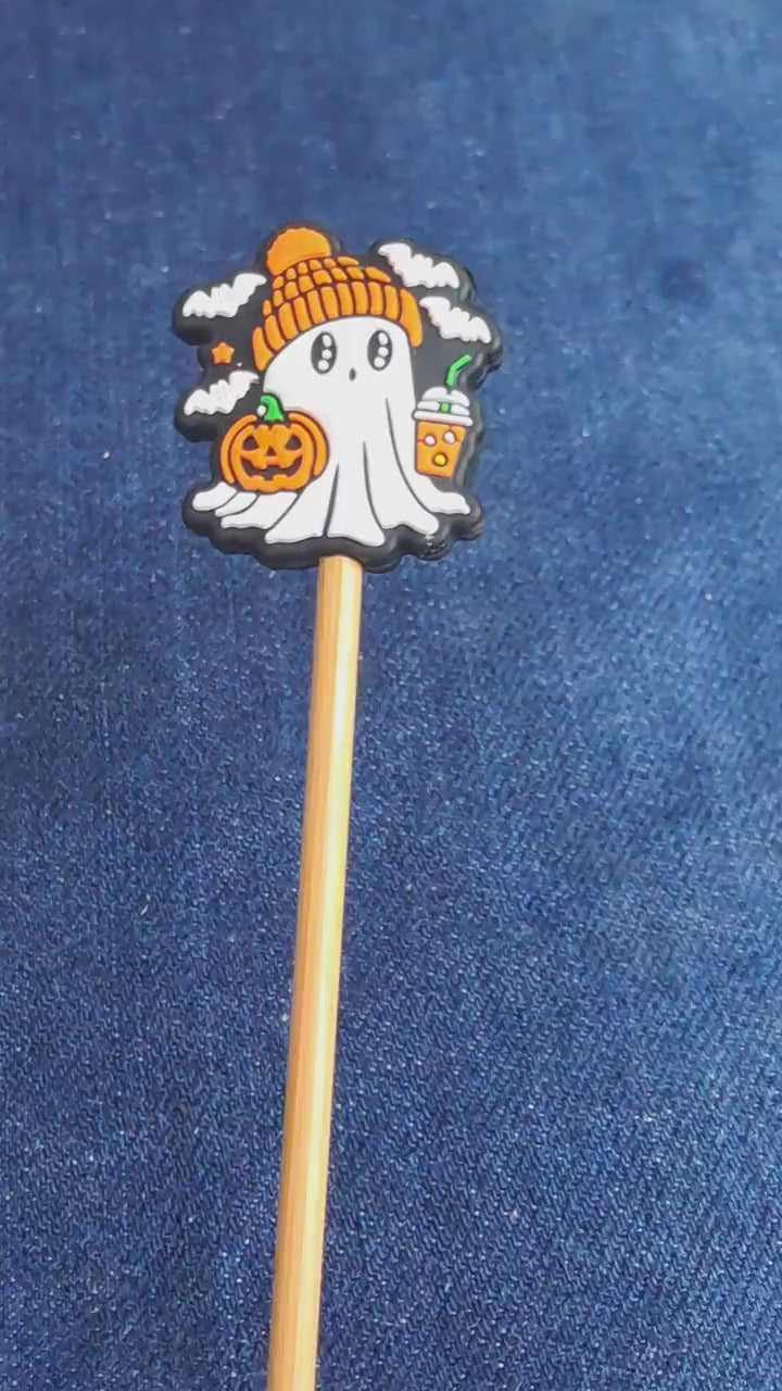 Halloween Ghost Pumpkin Spice Stitch Stopper