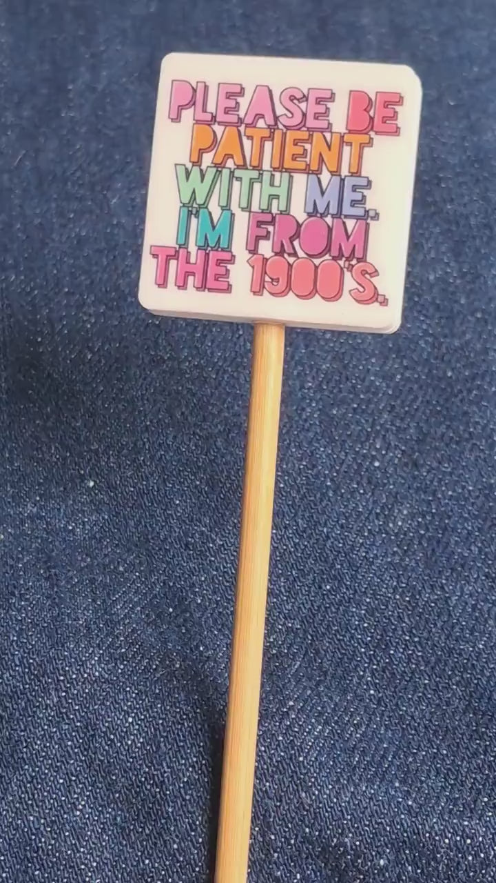 Funny 1900s Quote Silicone Bead Stitch Stopper