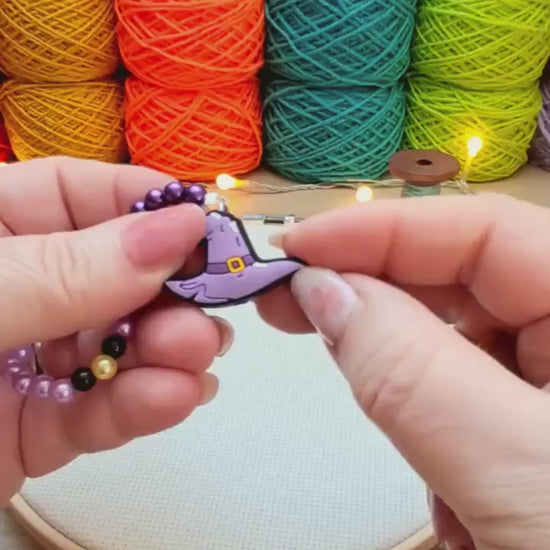Witch's Hat Scissor Fob with Protection Bead