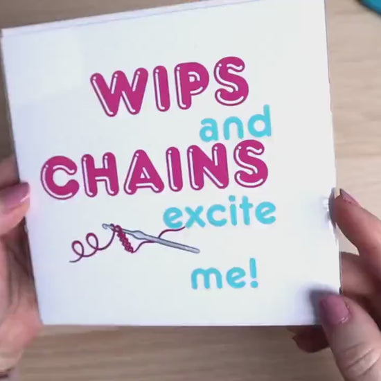 Crochet Joke Blank Square Greetings Card