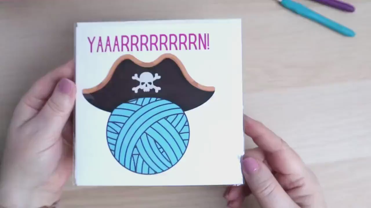 Yarn Card And Sticker Set