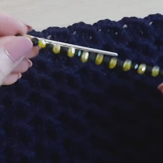 Bee Crochet Hook Keeper Stitch Marker Set
